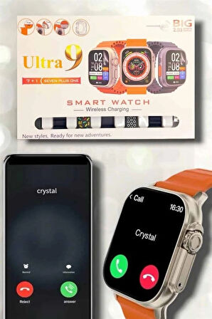 CEYLAN ADAM Akıllı Saat Bluetooth Bağlantılı 2.09 İnç HD Ekran ve Çok Yönlü Sağlık Takibi