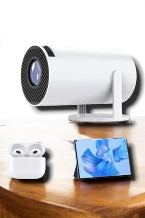 Mey İthalat® 130 İnç Geniş Ekran ve 4K Destekli Full HD Projeksiyon Cihazı