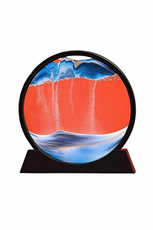 CEYLAN ADAM Kum Saati Yuvarlak Şık Kum Tablosu Dekoratif Kum Sulu Kum Saati