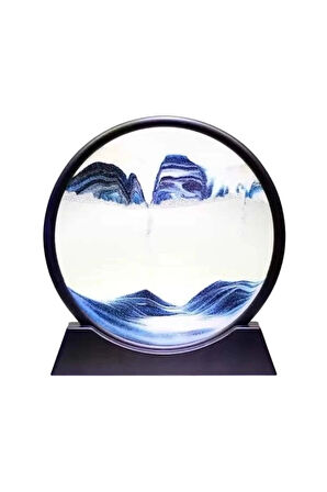 CEYLAN ADAM Kum Saati Yuvarlak Şık Kum Tablosu Dekoratif Kum Sulu Kum Saati