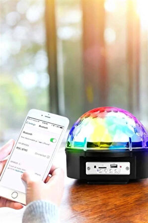 CEYLAN ADAM Bluetooth ve Uzaktan Kumandalı Çok Renkli Masaüstü Disko Topu