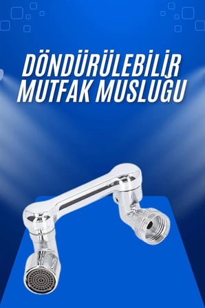 Mey İthalat® Döndürülebilir Musluk Mutfak Banyo Musluk Ucu Başlığı 4 Filtreli