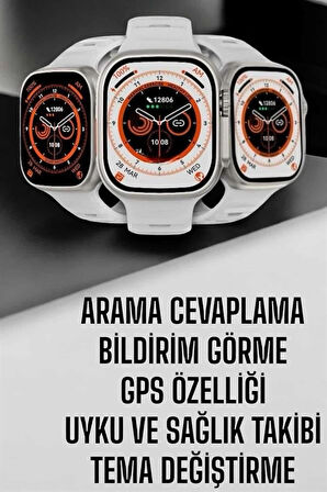 CEYLAN ADAM Akıllı Saat Nabız Ölçebilen Yeni Nesil GPS ve Adımsayar Özelliği