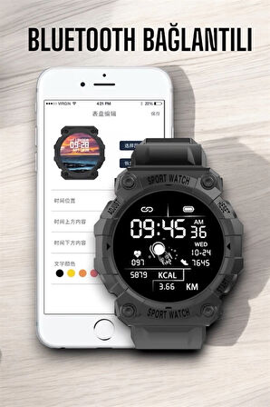 CEYLAN ADAM Unisex Tasarımıyla Klasik ve Spor Kombinlere Uygun Akıllı Saat