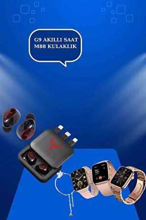 CEYLAN ADAM Powerbank Özellikli Bluetooth Kulaklık ve Nabız Ölçer Akıllı Saat Bileklik Hediyeli