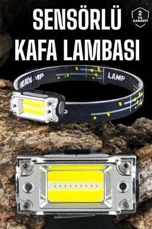 Mey İthalat® Kafa Lambası Kamp Feneri Balıkçı Feneri Başlıklı Suya Dayanıklı