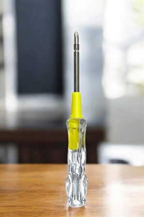 CEYLAN ADAM Test Cihazı Kontrol Kalemi Çift Başlıklı Şeffaf Elektrik Testi