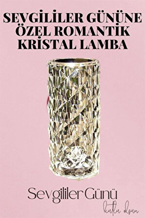 CEYLAN ADAM Sevgililer Gününe Özel Romantik Kristal Gece Lambası Sevgiliye Hediye