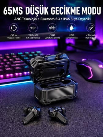 Mey İthalat  Kulaklığı Yeni Nesil Gamer Kulaklık Gürültü Önleyici