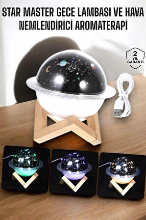 CEYLAN ADAM Aromaterapi Hava Nemlendirici Masa ve Gece Lambası