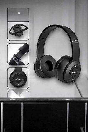 CEYLAN ADAM Kulak Üstü TF Kart ve AUX Destekli Ergonomik Bluetooth Kulaklık