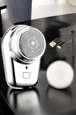 Seyahat Tipi Tıraş Makinesi Taşınabilir Kablosuz Mini Paslanmaz Çelik