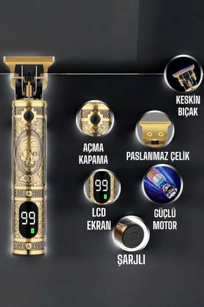 Mey İthalat Tıraş Makinesi Çizik Tıraş Paslanmaz Çelik Uzun Ömürlü Şarjlı