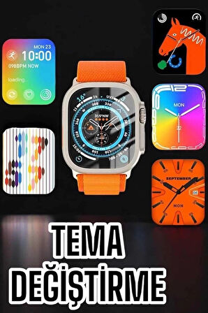 CEYLAN ADAM Akıllı Saat Uyku ve Spor Takibi Yeni Nesil Bluetooth Bağlantılı Amoled Ekran