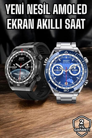 CEYLAN ADAM Akıllı Saat Yeni Nesil 2024 Model Metal Kordonlu Bluetooth Bağlantılı