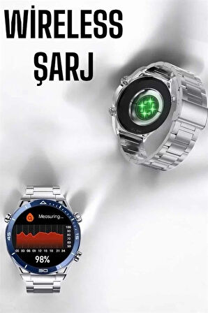 CEYLAN ADAM Akıllı Saat Yeni Nesil 2024 Model Metal Kordonlu Bluetooth Bağlantılı