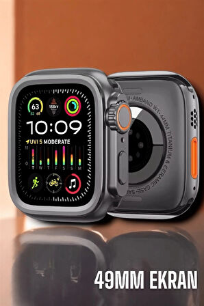 CEYLAN ADAM Suya ve Toza Dayanıklı 45 MM Akıllı Saat Bildirim ve Cevapsız Çağrı Görüntüleme