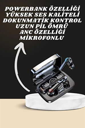 CEYLAN ADAM Dijital Göstergeli Powerbank Kulaklık ve 7 Kordonlu Yeni Nesil Akıllı Saat Amoled Ekran