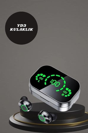 Mey İthalat 7 Kordonlu Akıllı Saat Ve Aynalı Bluetooth Kulaklık Powerbank Dijital Göstergeli