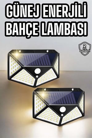 Mey İthalat® Bahçe Havuz Güneş Enerjili Solar Işıklandırma Sensörlü Bahçe Aydınlatma