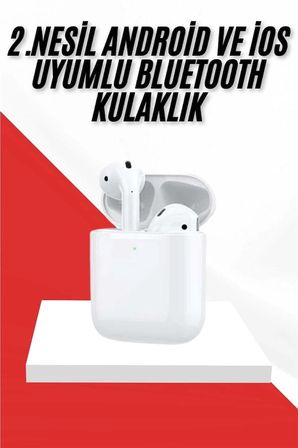 Mey İthalat 2. Nesil Bluetooth Android ve İOS Uyumlu Kablosuz Kulaklık Çağrı Cevaplama