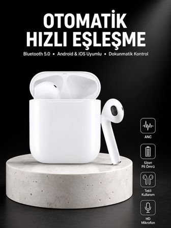 Mey İthalat Yeni Nesil Dokunmatik Kontrol Çağrı Cevaplayabilen Kablosuz Bluetooth Kulaklık