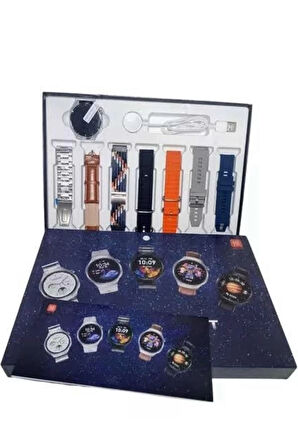 CEYLAN ADAM 7 Kordonlu Akıllı Saat Siyah Kasa Dokunmatik Ekran Uyku ve Sağlık Takibi