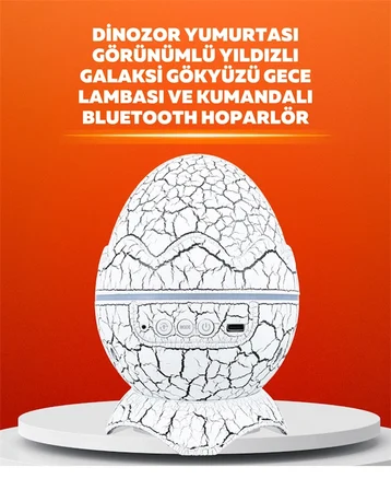 Mey İthalat Dinozor Yumurtası Tasarımlı Projektörlü Gece Lambası