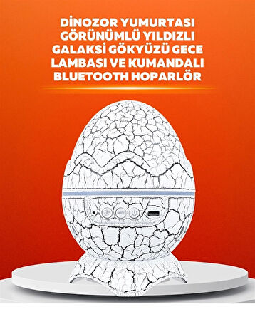 CEYLAN ADAM Dinozor Yumurtası Tasarımlı Projektörlü Gece Lambası