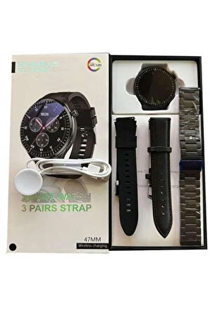 CEYLAN ADAM Akıllı Saat Yeni Nesil Üç Kordonlu Nabız Ölçer Çağrı Cevaplama