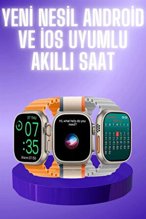 CEYLAN ADAM Akıllı Saat Çok Fonksiyonlu Unısex Sosyal Medya Girişli Bluetooth Bağlantılı