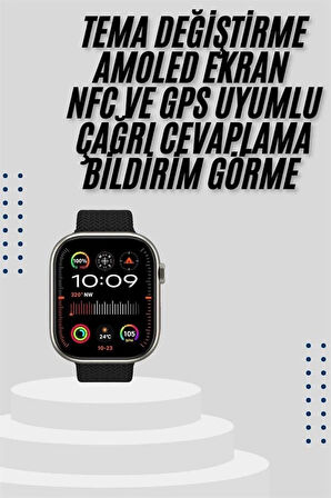 CEYLAN ADAM Akıllı Saat Uyku ve Sağlık Takibi GPS Uyumlu Tema Değiştirme