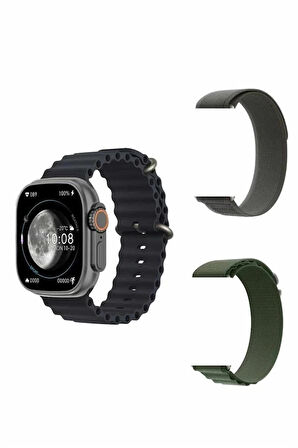 CEYLAN ADAM Yeni Nesil Akıllı Kol Saati Nabız Ölçer GPS Uyumlu 49 MM Kasa