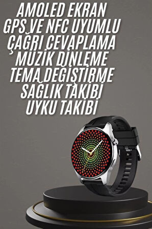 CEYLAN ADAM Yeni Nesil Akıllı Saat 1.5 Inç Amoled Ekran Çağrı Cevaplayabilen