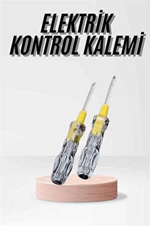 CEYLAN ADAM Kontrol Kalemi Çift Başlıklı Şeffaf Elektrik Testi Değişken Uçlu