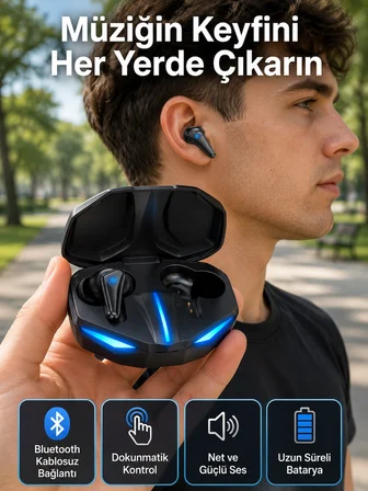 Mey İthalat Wireless Gaming Kulaklık Mikrofonlu Bluetooth  Kulaklığı