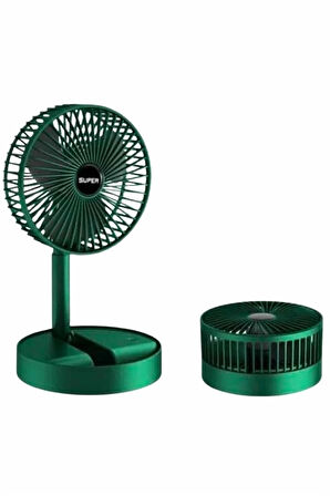CEYLAN ADAM 3 Kademe Hız Ayarlı Vantilatör Telefon Standlı Şarjlı Katlanabilir Soğutucu Pervane