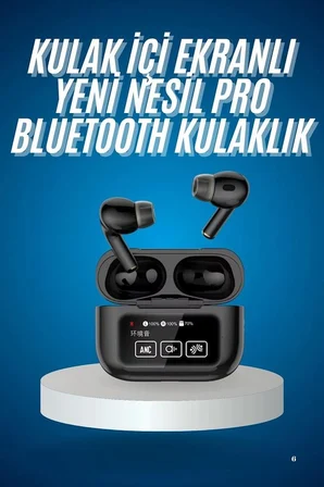 Mey İthalat Kablosuz Bluetooth Kulaklık Pro Yeni Nesil Dokunmatik Kontrol