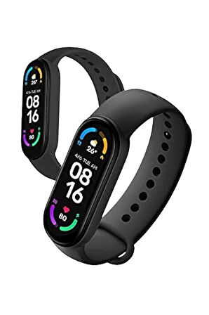 CEYLAN ADAM M6 Akıllı Bileklik Siyah Adımsayar Spor Takibi Android ve İOS Uyumlu