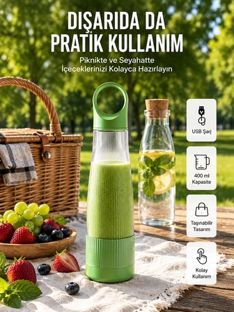 Mey İthalat Ev Dışı Kullanıma Uygun Taşınabilir Smoothie Makinesi