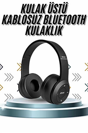CEYLAN ADAM Kulak Üstü Bluetooth Kulaklık Yüksek Ses Kaliteli Ayarlanabilir