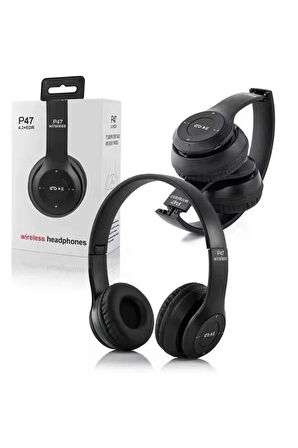 CEYLAN ADAM Bluetooth Kablosuz Kulaklık Siyah Wireless 5.0 Kulak Üstü Uzun Pil Ömrü