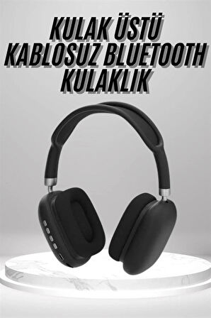 CEYLAN ADAM Kulak Üstü Kablosuz Bluetooth Kulaklık Yumuşak Süngerli SD Kart Girişli