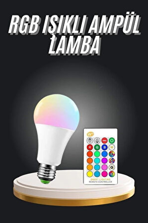 CEYLAN ADAM Ambiyans Aydınlatma RGB Led Lamba Kumandalı Renk Değiştirebilen