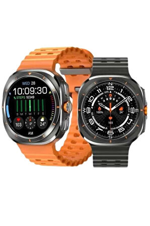 CEYLAN ADAM Akıllı Saat Unısex Zarif Görünümlü Titanyum Kasa Amoled Ekran Müzik Dinleme