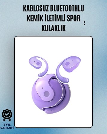 S05 Kablosuz Bluetooth 5.3 Kemik İletimli Spor Kulaklık – IPX4 Suya Dayanıklı, 6 Saat Pil Ömrü
