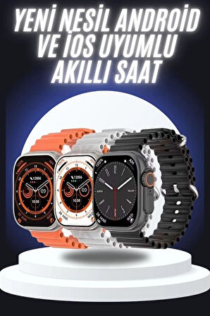 CEYLAN ADAM Yeni Nesil Akıllı Saat Çok Yönlü Titreşimli 49 MM Android ve İOS Uyumlu