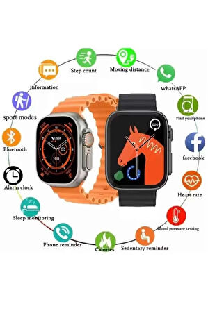 CEYLAN ADAM 2025 Model Akıllı Saat Kordon Hediyeli Çağrı Cevaplama Uzun Pil Süreli Android İOS Uyumlu