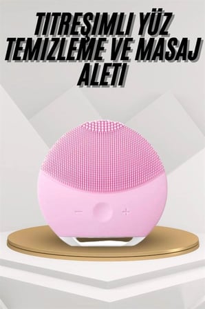 Mey İthalat® Hassas Ciltlere Özel Titreşimli Yüz Temizleme ve Masaj Aleti