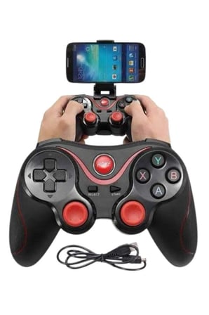 Mey İthalat® Joystik Gamepad Bluetooth Telefon Tutucu Oyun Kolu Telefon Android Uyumlu